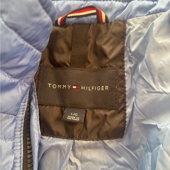 Tommy Hilfiger Light Blue Quilted Puffer Jacket Size XXL - Picture 3 of 12